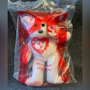 Ty Pink Beanie Baby Bear Plush Toy